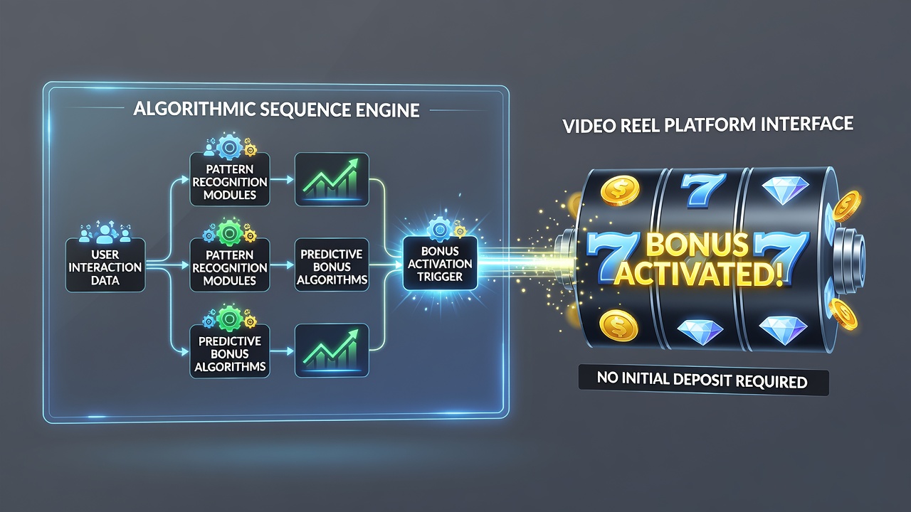 Illustration of mobile slot interface with algorithmic bonus sequence overlays