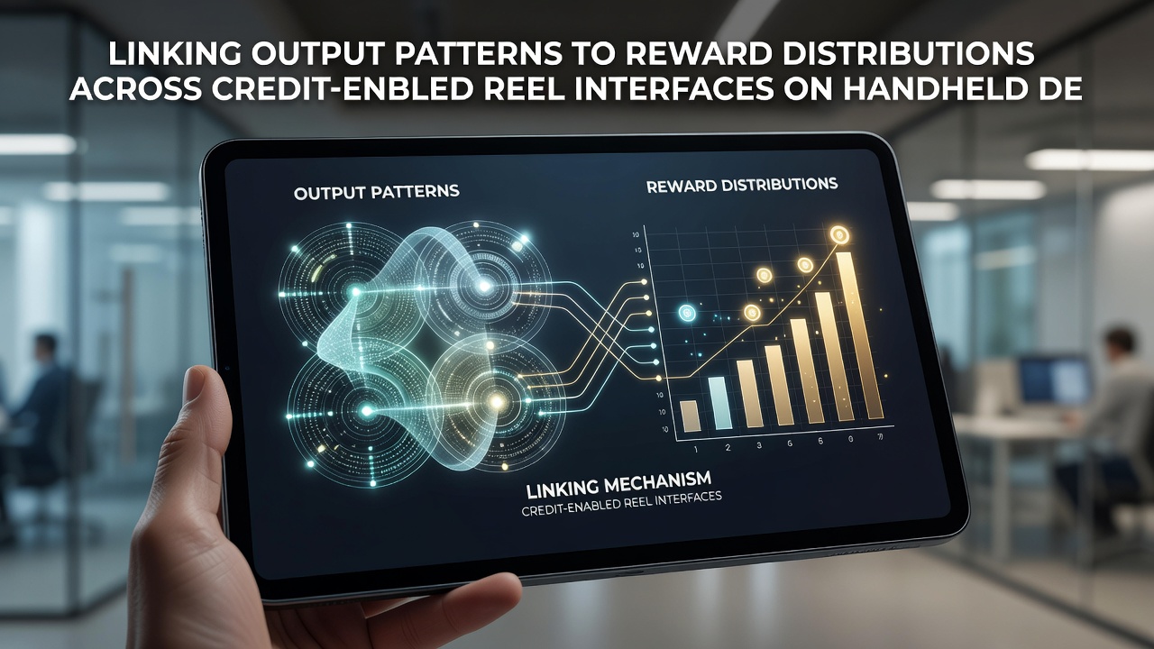 Close-up of reel output patterns transitioning into credit reward distribution on a mobile gaming interface