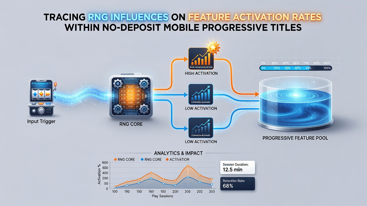 Graph comparing feature activation rates across different mobile progressive slot configurations