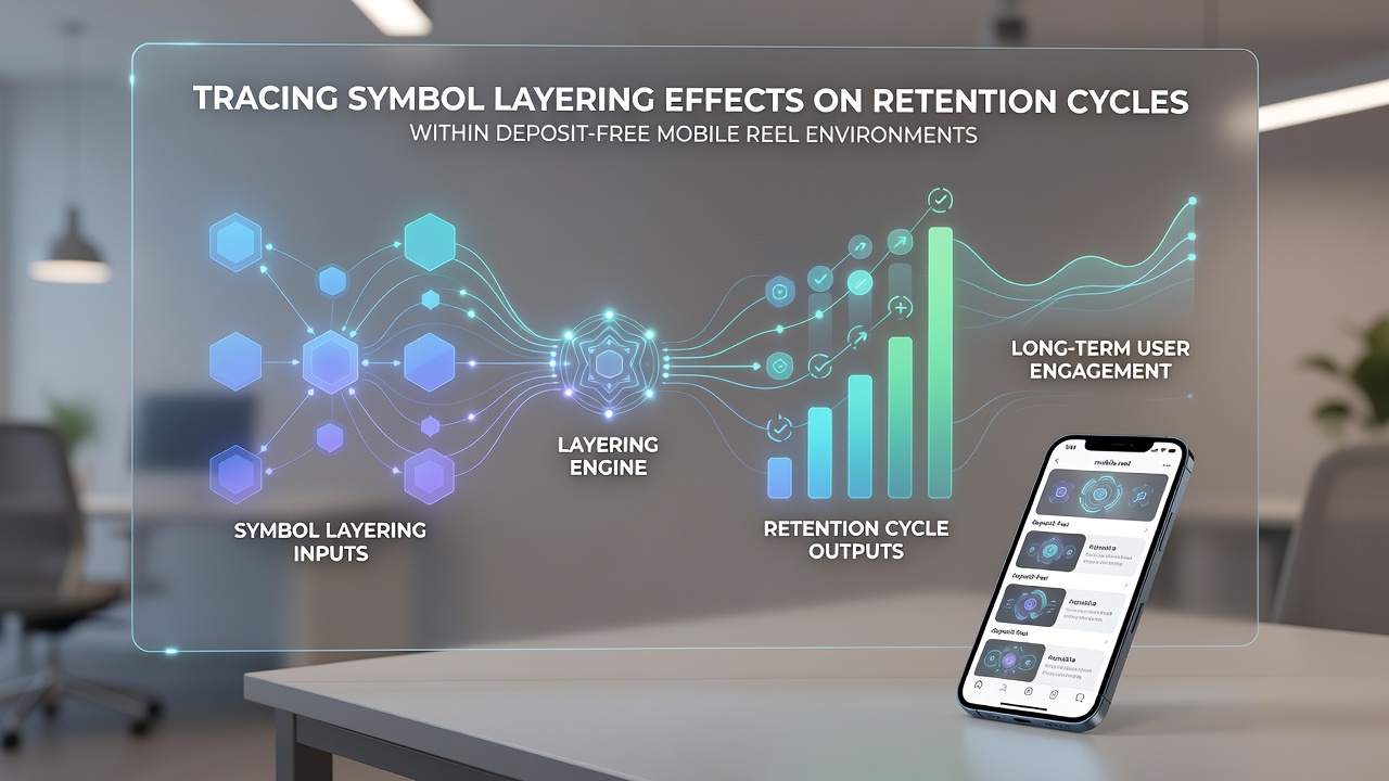 Detailed view of symbol overlays and retention metrics in mobile slot gameplay